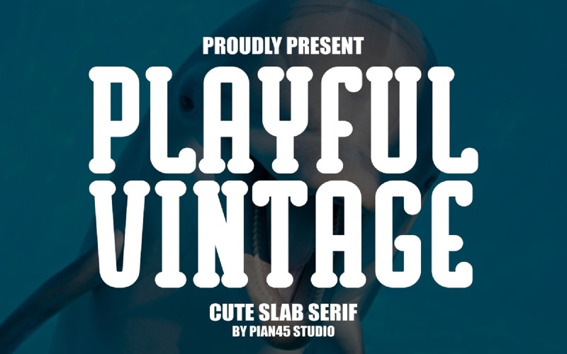 Vintage juguetón - Linda fuente Slab Serif