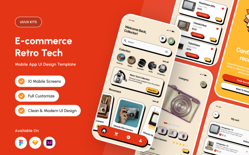 Neonova - E-commerce Retro Tech Mobile App