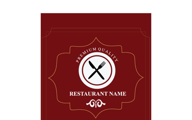 Elegante modello di menu per ristorante, ideale per il branding di bar e attività di ristorazione.