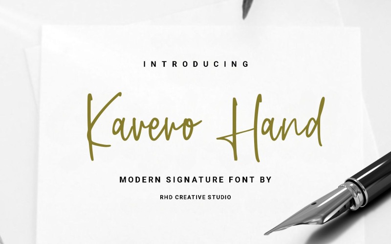 Kavero Hand - Carattere moderno per firme