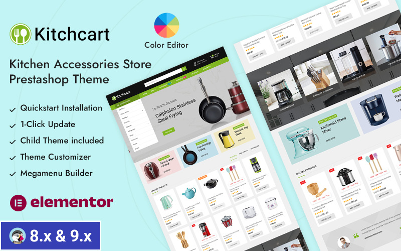 Kitchcart - Mutfak ve Ev Aletleri Mağazası Prestashop Duyarlı Tema