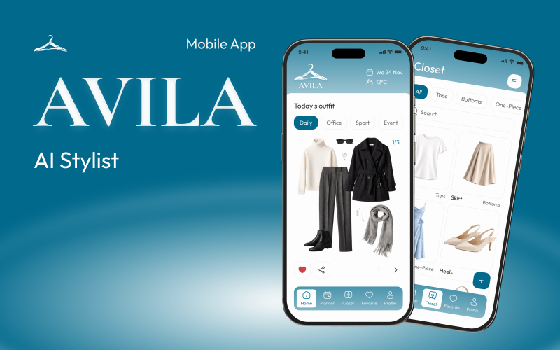 AVILA – AI Stylist Mobile App UI Template