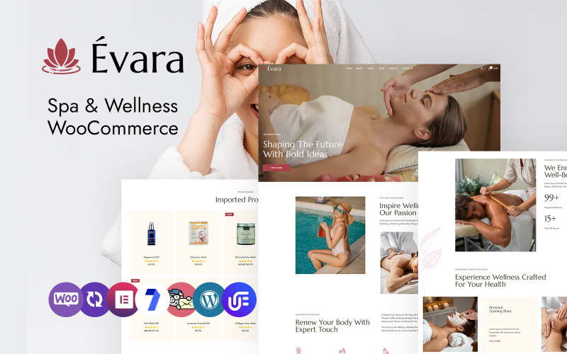 Evara - Tema WooCommerce para Spa e Bem-Estar