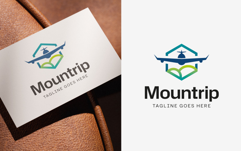 Maquette du logo Mountrip Travel