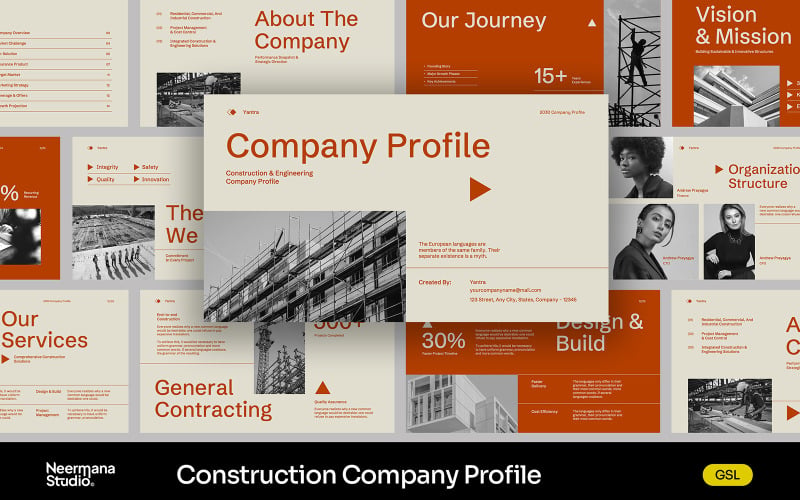 Profil de l'entreprise de construction Orange GSL