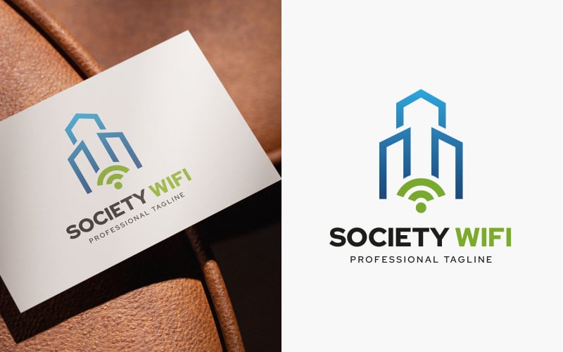 Logotypdesign för samhällets WiFi