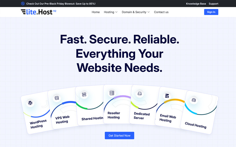 Дочерняя тема Elite Host v2 WHMCS