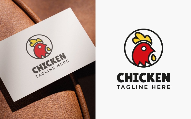 Design av mallar för kycklinglogotyp