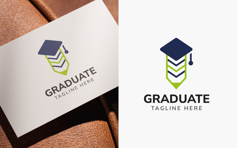 Modèle de logo pour diplômés