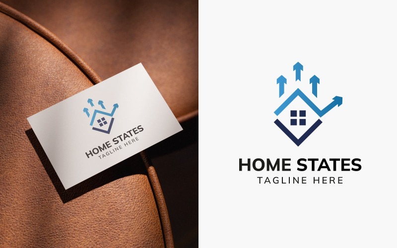 Design av mall för HomeStates-logotyp