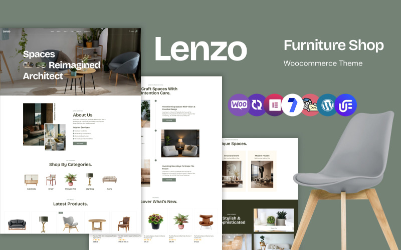 Lenzo - WooCommerce WordPress-thema voor meubelwinkels