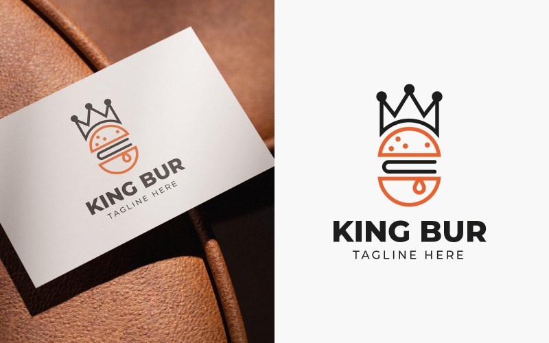 Design moderno del logo KingBur
