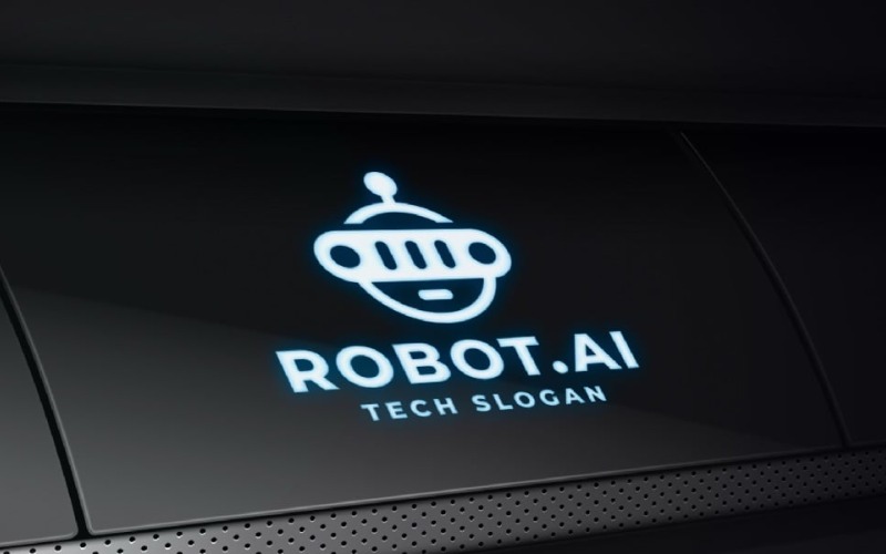 Professioneel logo voor robot-AI-technologie