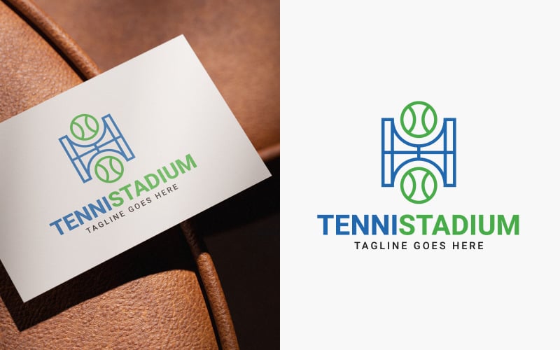 Conception du logo d'un stade de tennis