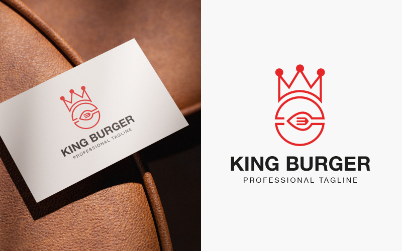 Modern Burger Crown-logotyp