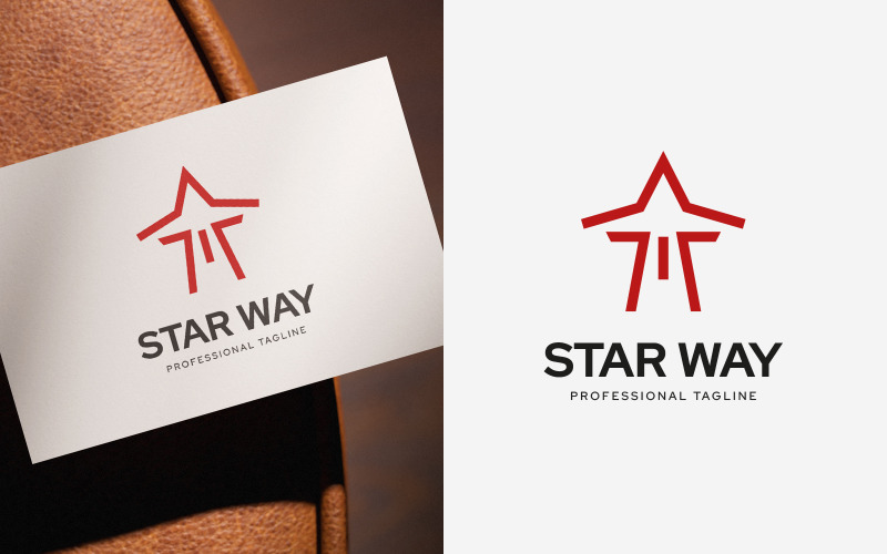 Modern Star Way-logotypdesign