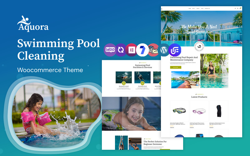 Aquora - Thème WooCommerce pour équipements de piscine