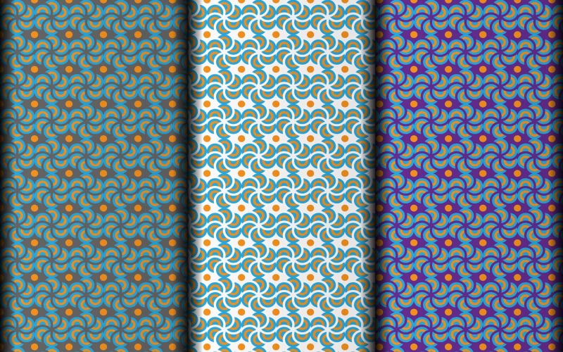 Patrón vectorial de forma geométrica creativa