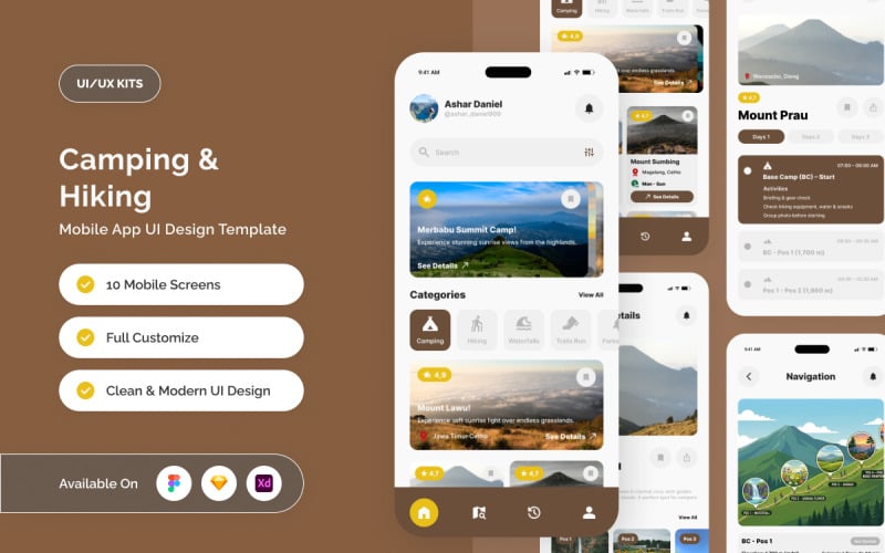 Earthora - Application mobile de camping et de randonnée