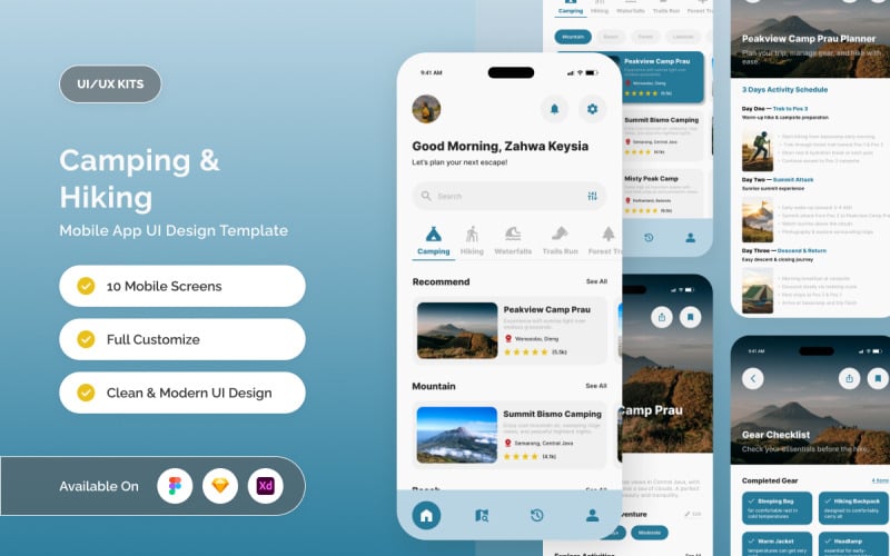 Hikenture - Application mobile de camping et de randonnée