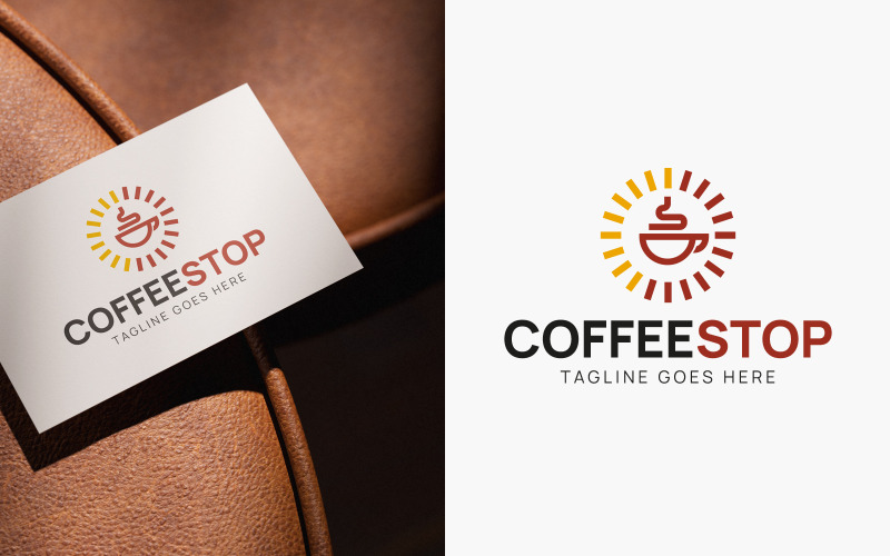 Conception de logo moderne pour un café