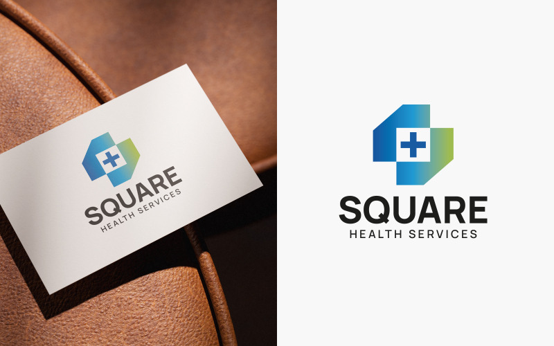Modern logotypdesign för hälso- och sjukvård