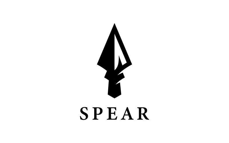 Spjut logotyp vektor ikon mall design V0.