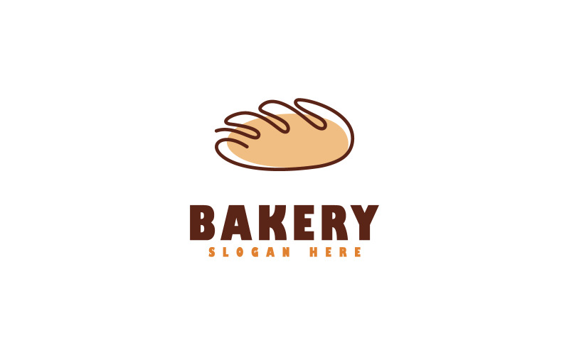 Logo per panetteria o panificio, design vettoriale V7