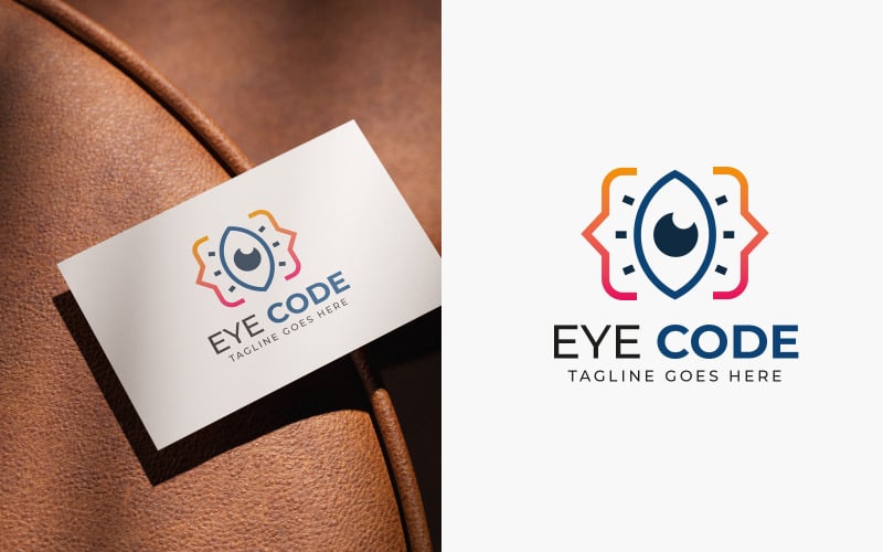 Eye Code Tech Logo Design