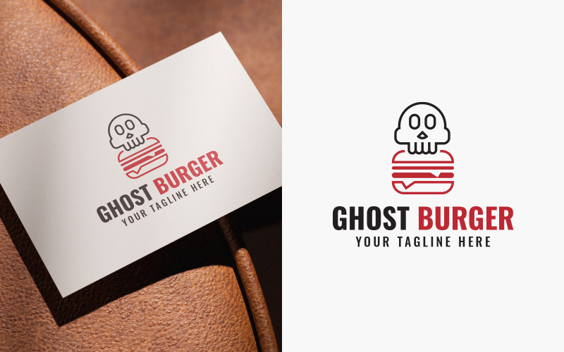 Ghost Burger-logotypdesignmall