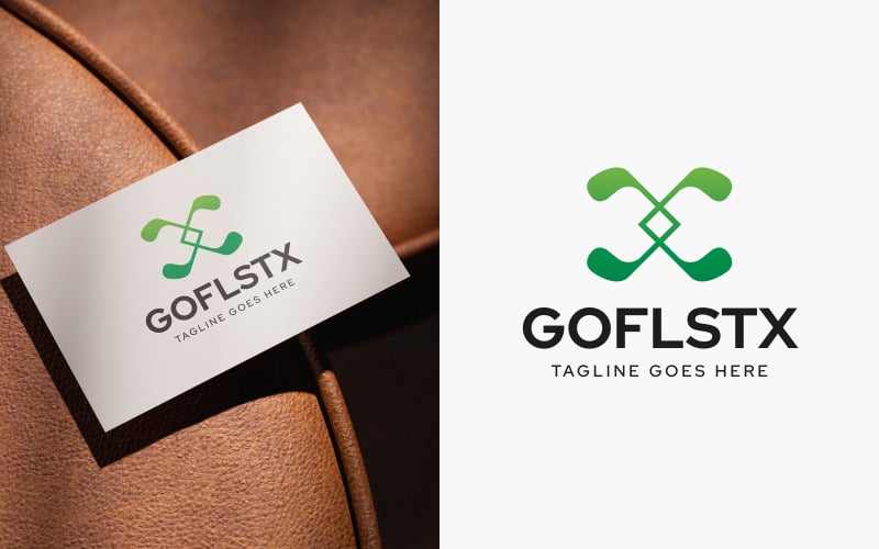 Modello di design per il logo Golf STX