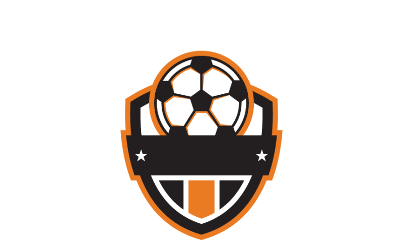 Logo sportivo per il calcio in stile minimalista