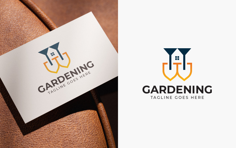 Modèle de logo de jardinage