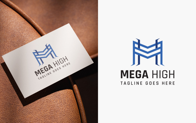 Mega High Letter M-logotypdesign