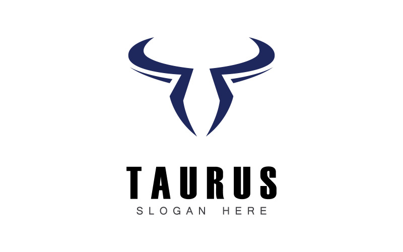 Projekt szablonu ikony logo Taurus V3