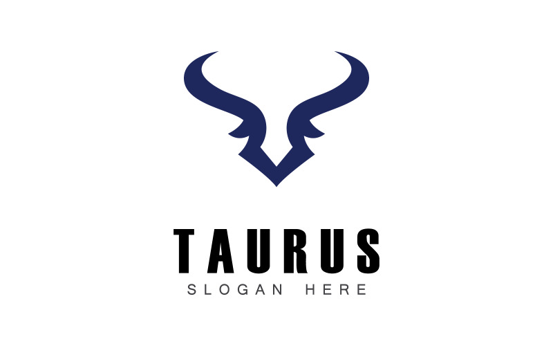 Projekt szablonu ikony logo Taurus V5