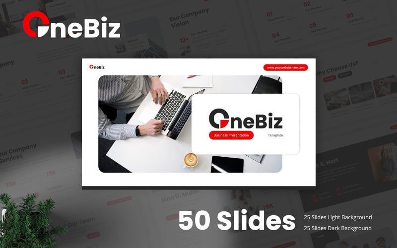 OneBiz - Šablona PowerPointu pro firmy