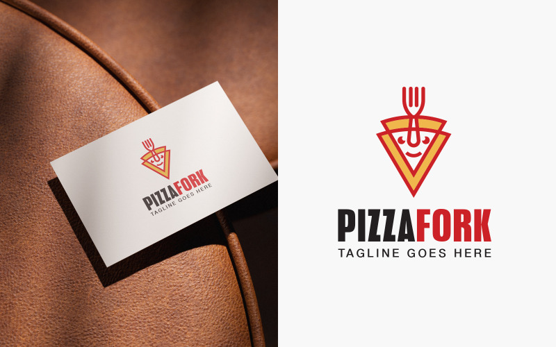Pizzagaffellogotypdesignmall