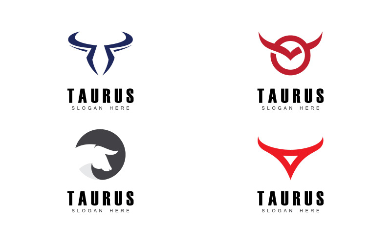 Taurus-Logo-Symbolvorlage Design V14