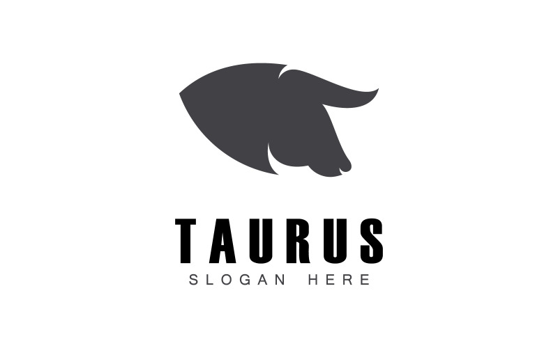 Modèle d'icône du logo Taurus V8