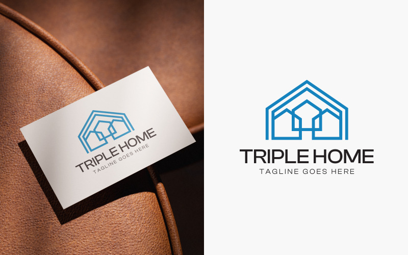 Logo-ontwerp voor Triple Home Real Estate