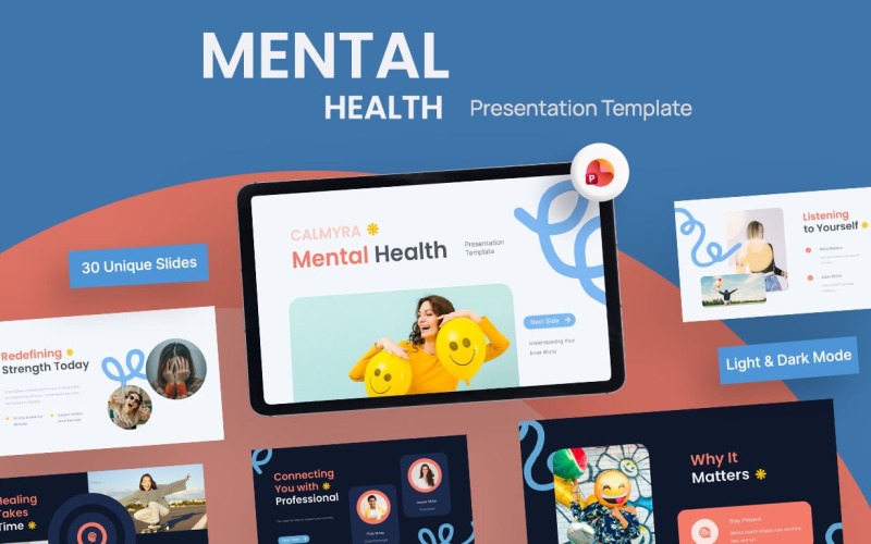 Calmyra - PowerPoint-sjabloon voor geestelijke gezondheid