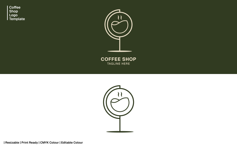 Globe Coffee Shop-logotypmall