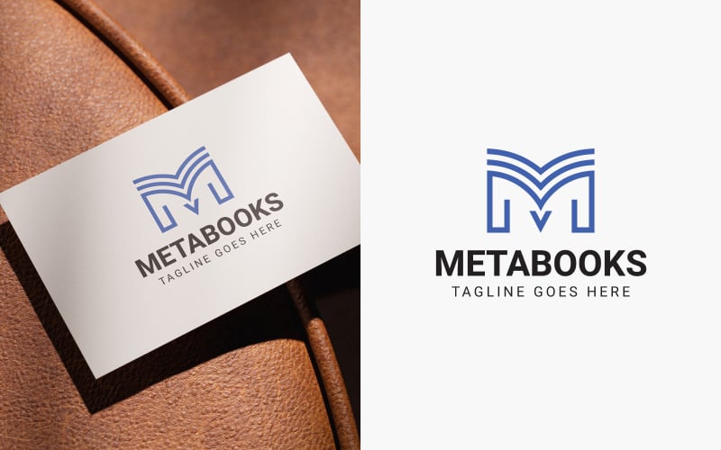 Дизайн логотипу Сучасна книга M
