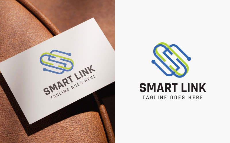 Smart Link Tech 标志模板