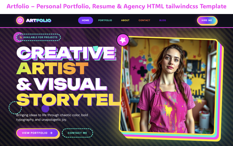 Artfolio – HTML šablona portfolia pro vývojáře, freelancery a agentury