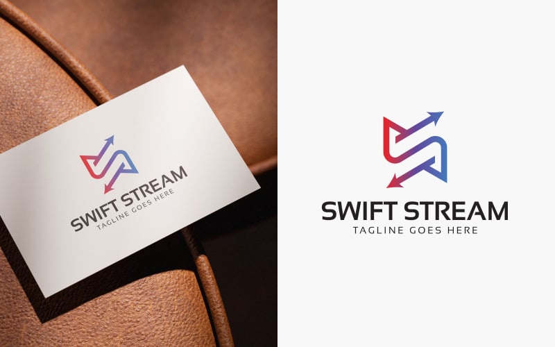 Swift Stream-logotypdesignmall