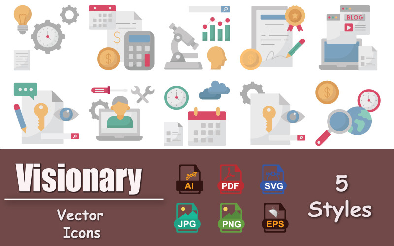 Набор креативных иконок от Visionary Creative Icon Pack
