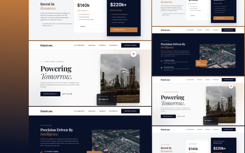 PetroCore - Industrial Oil, Gas and Energy Mining Corporate Responsive HTML5 Template