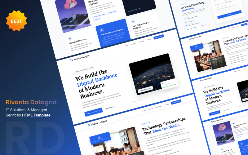 Rivanta Datagrid – Modello HTML per servizi aziendali IT